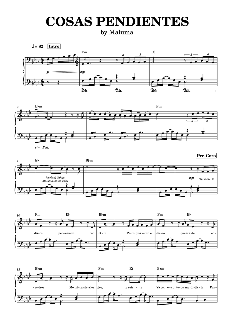 Cosas Pendientes Cosas Pendientes A Cappella scores gallery preview page 1