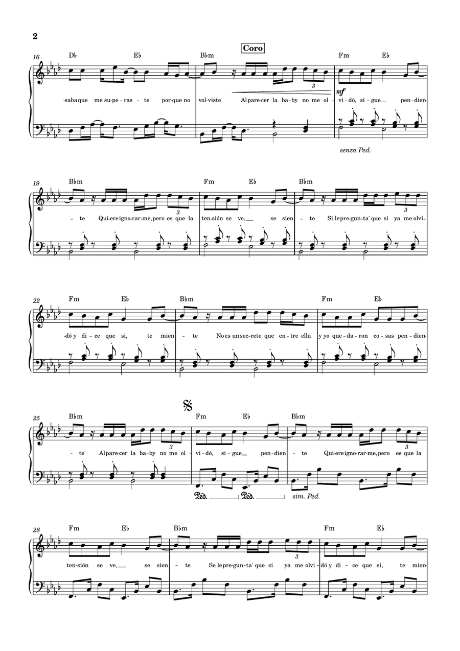 Cosas Pendientes Cosas Pendientes A Cappella scores gallery preview page 2