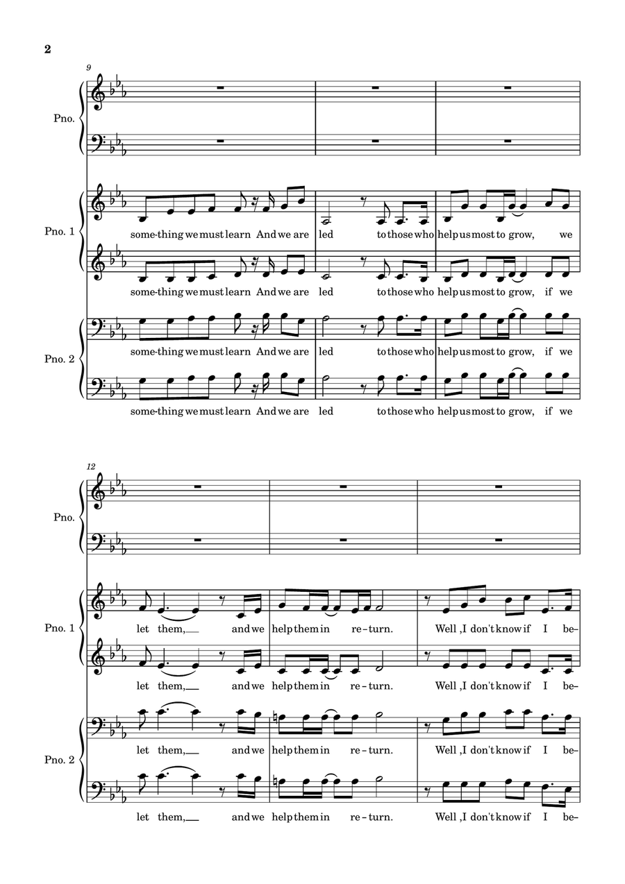 For Good For Good 4-Part scores gallery preview page 2