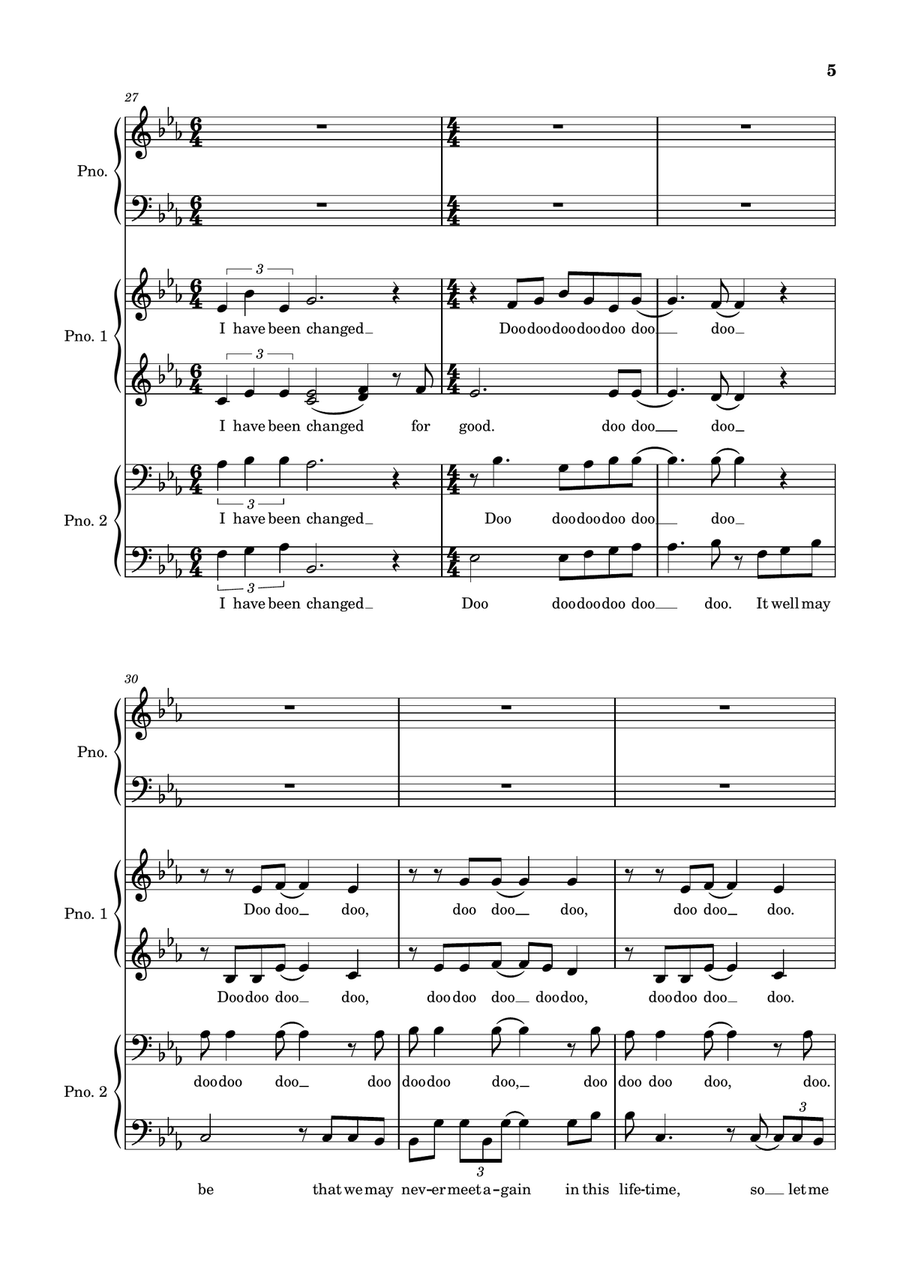 For Good For Good 4-Part scores gallery preview page 5