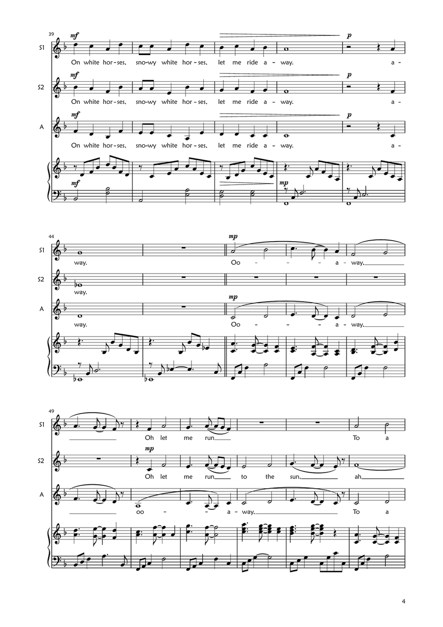 White Horses White Horses SSA scores gallery preview page 4