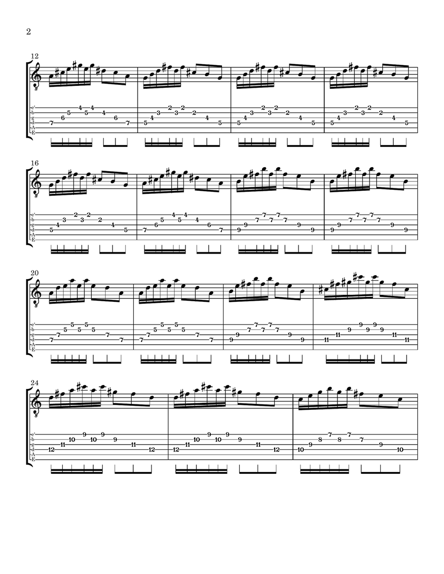 Snowfall Snowfall Guitar Tablature scores gallery preview page 2