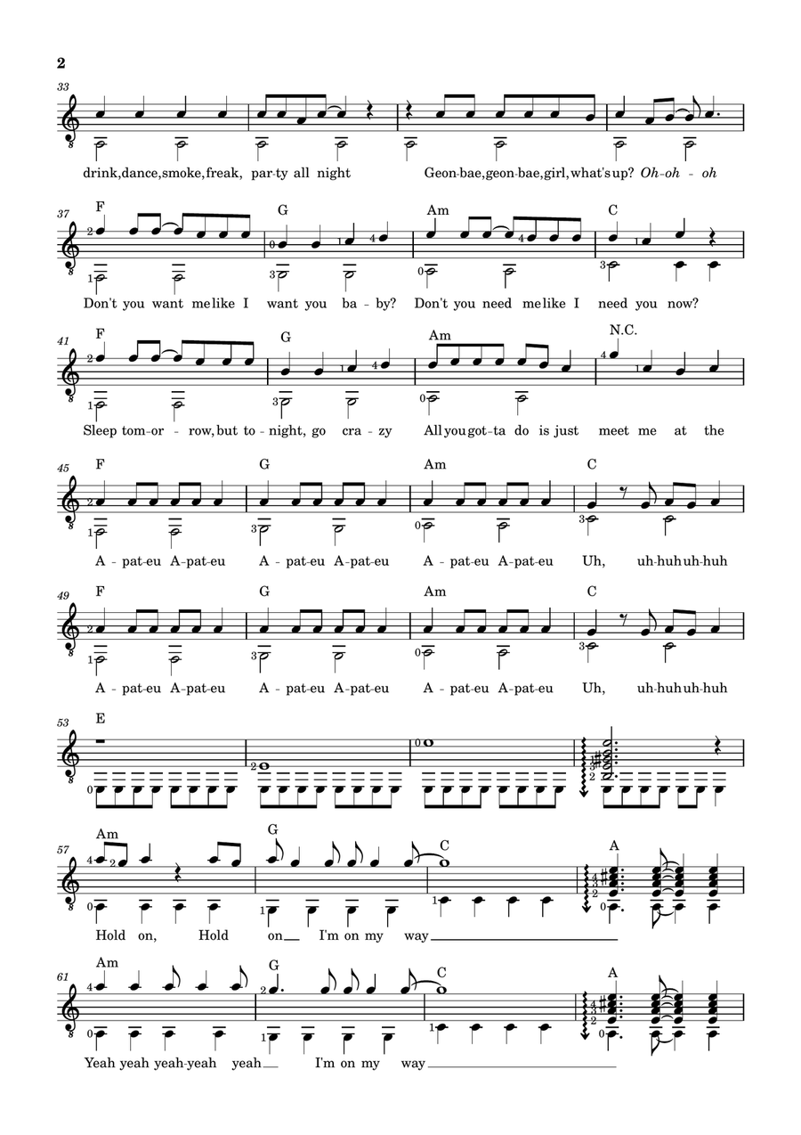 Apt. Apt. Acoustic Guitar scores gallery preview page 2