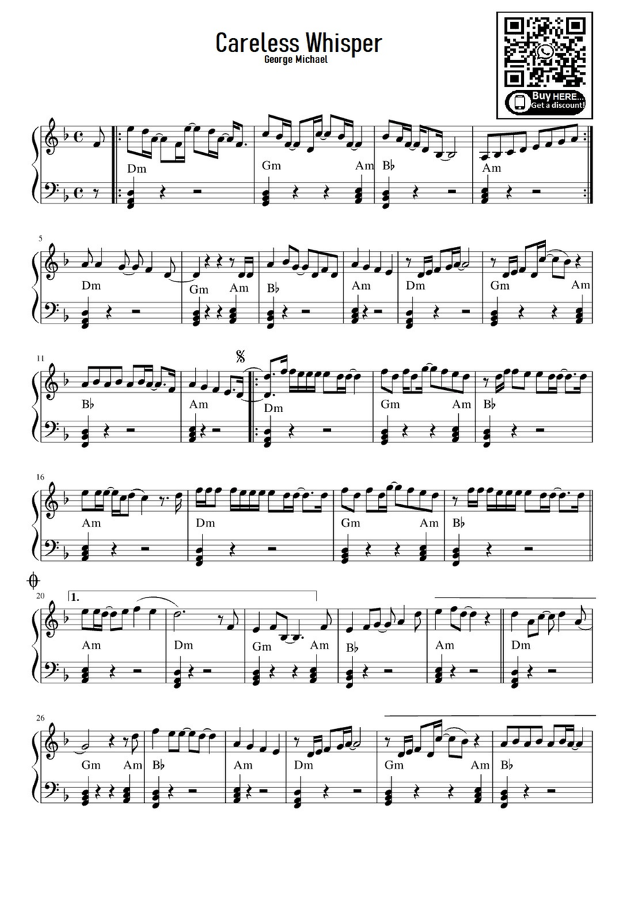 George Michael George Michael Easy Piano scores gallery preview page 1