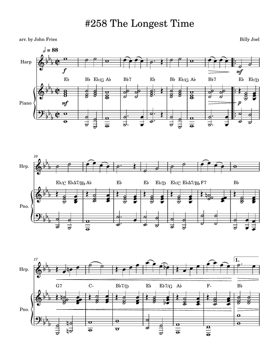 The Longest Time Acoustic Guitar scores gallery preview page 1