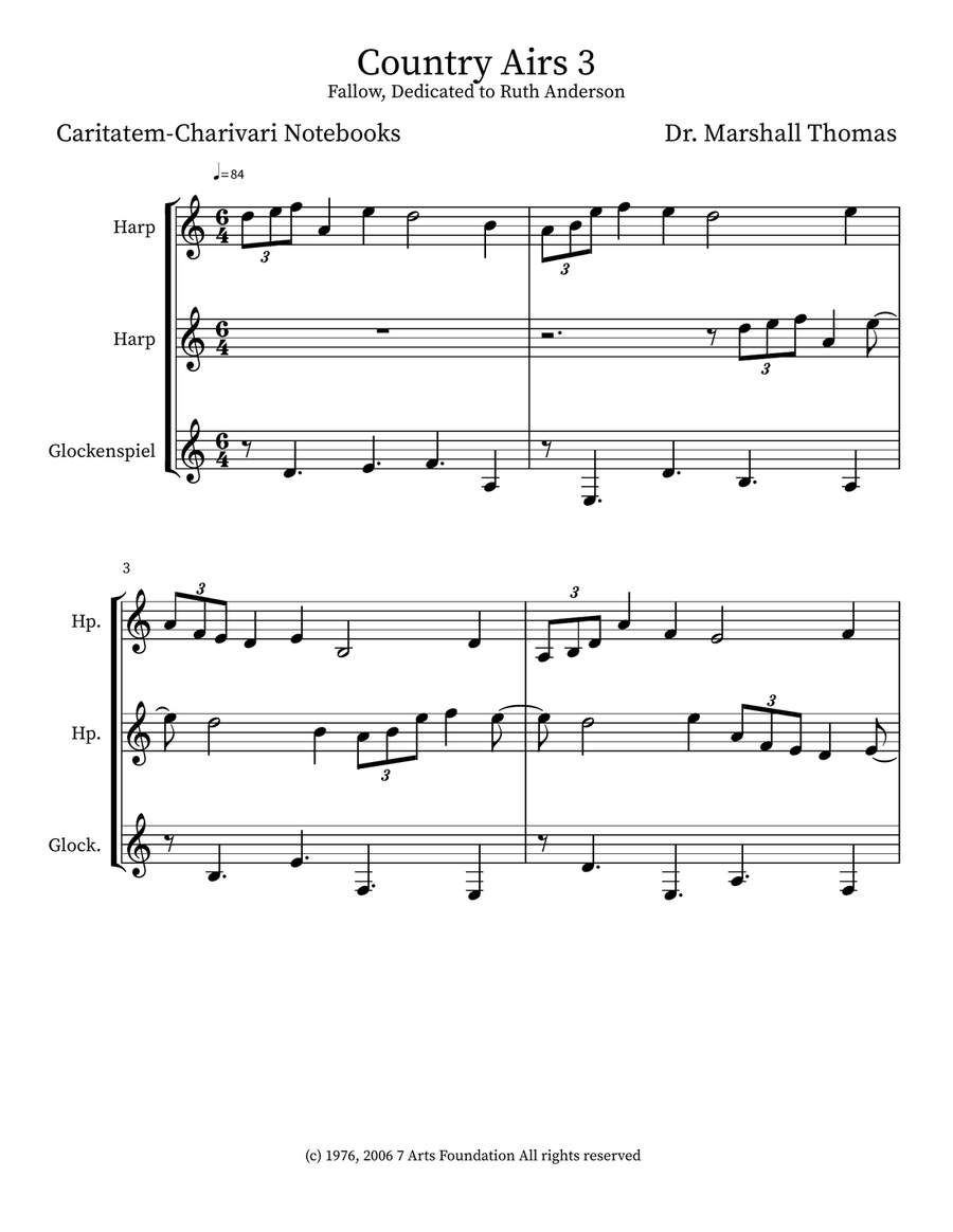 Country Airs 3 Country Airs 3 Small Ensemble scores gallery preview page 1