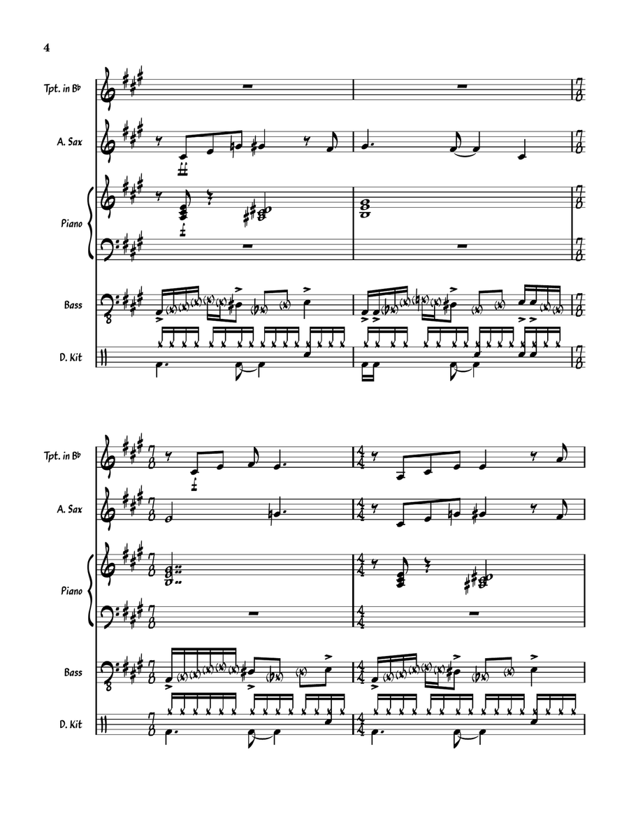 D-53 D-53 Jazz Ensemble scores gallery preview page 4