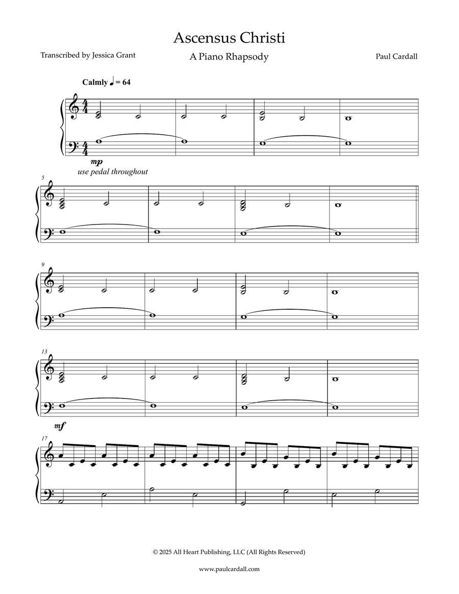 Ascensus Christi: A Piano Rhapsody (Score for Piano & Orchestra) String Orchestra scores gallery preview page 3