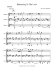 Returning To The Lake - guitar trio (score and separate parts)