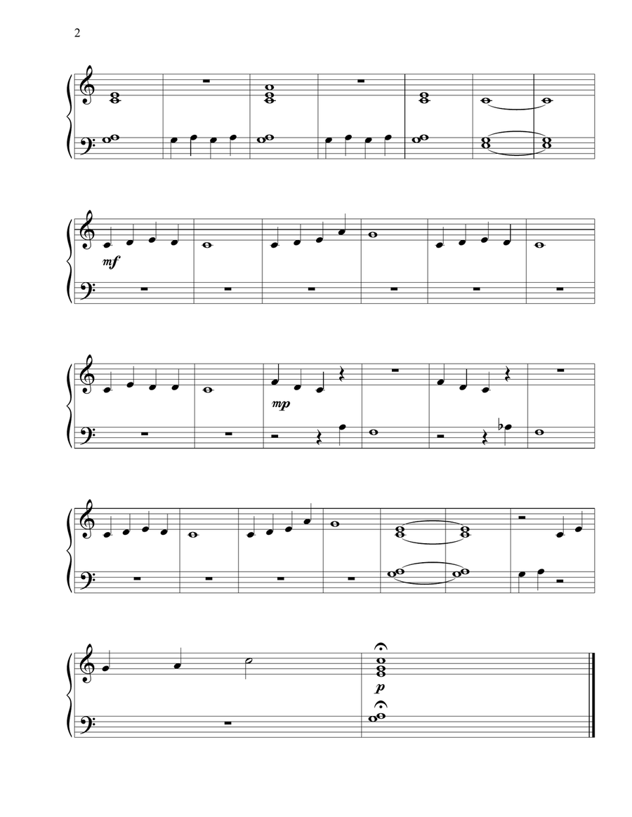 Spring Chimes (Easy Piano C, F, and G Major) Piano Method scores gallery preview page 2
