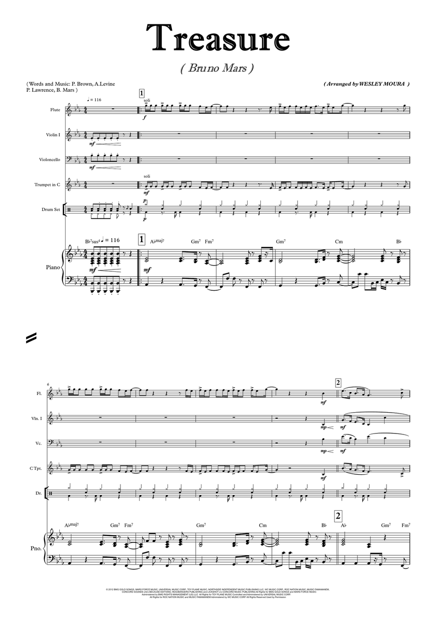 Treasure Small Ensemble scores gallery preview page 2
