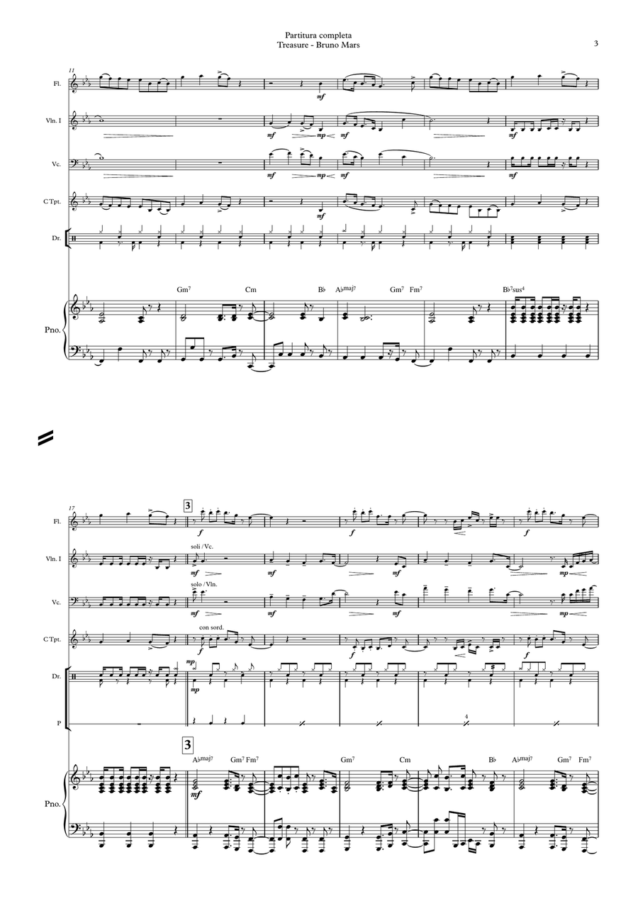 Treasure Small Ensemble scores gallery preview page 3