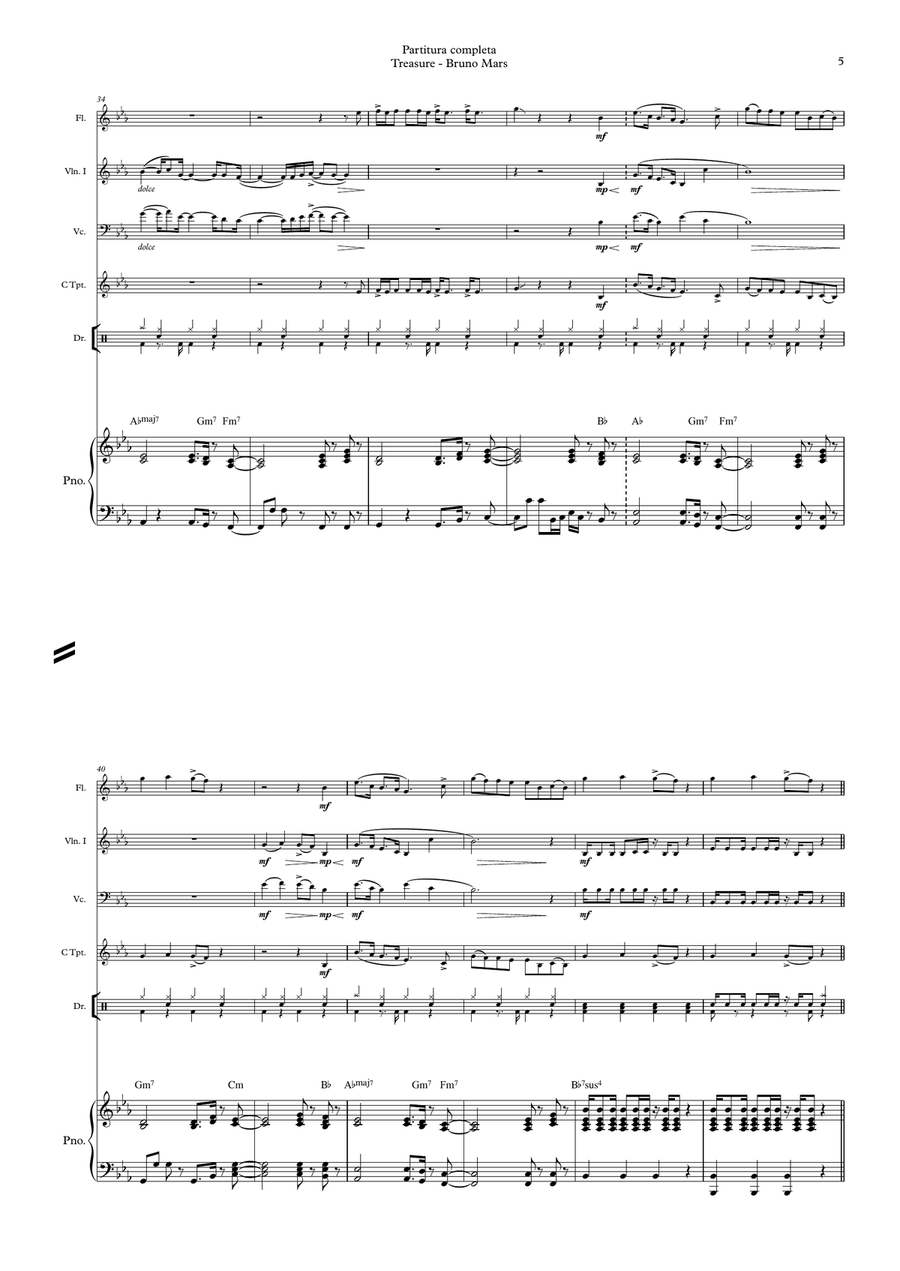 Treasure Small Ensemble scores gallery preview page 5