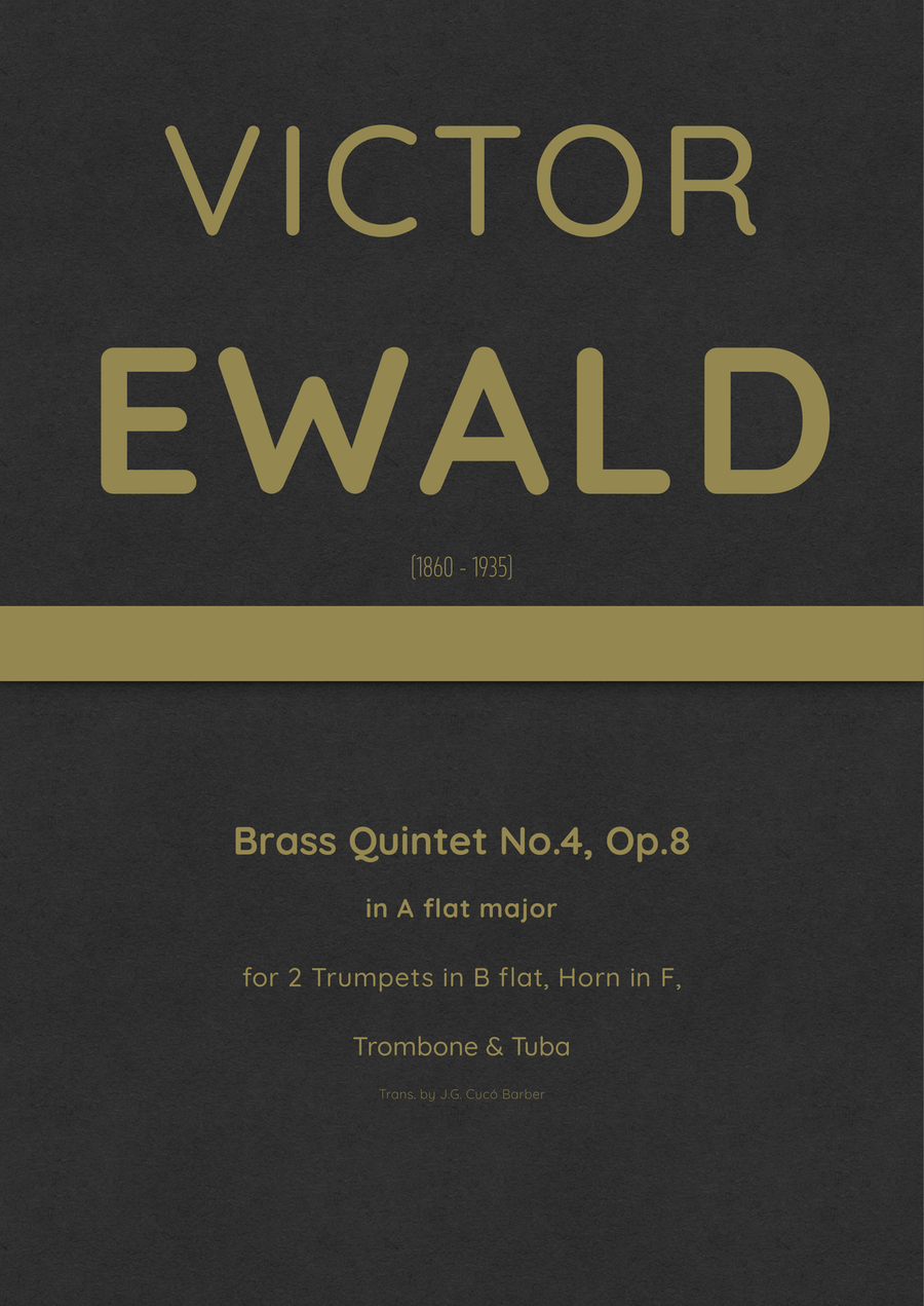 Ewald - Brass Quintet No.4 in A flat major, Op.8 Brass Quintet scores gallery preview page 1