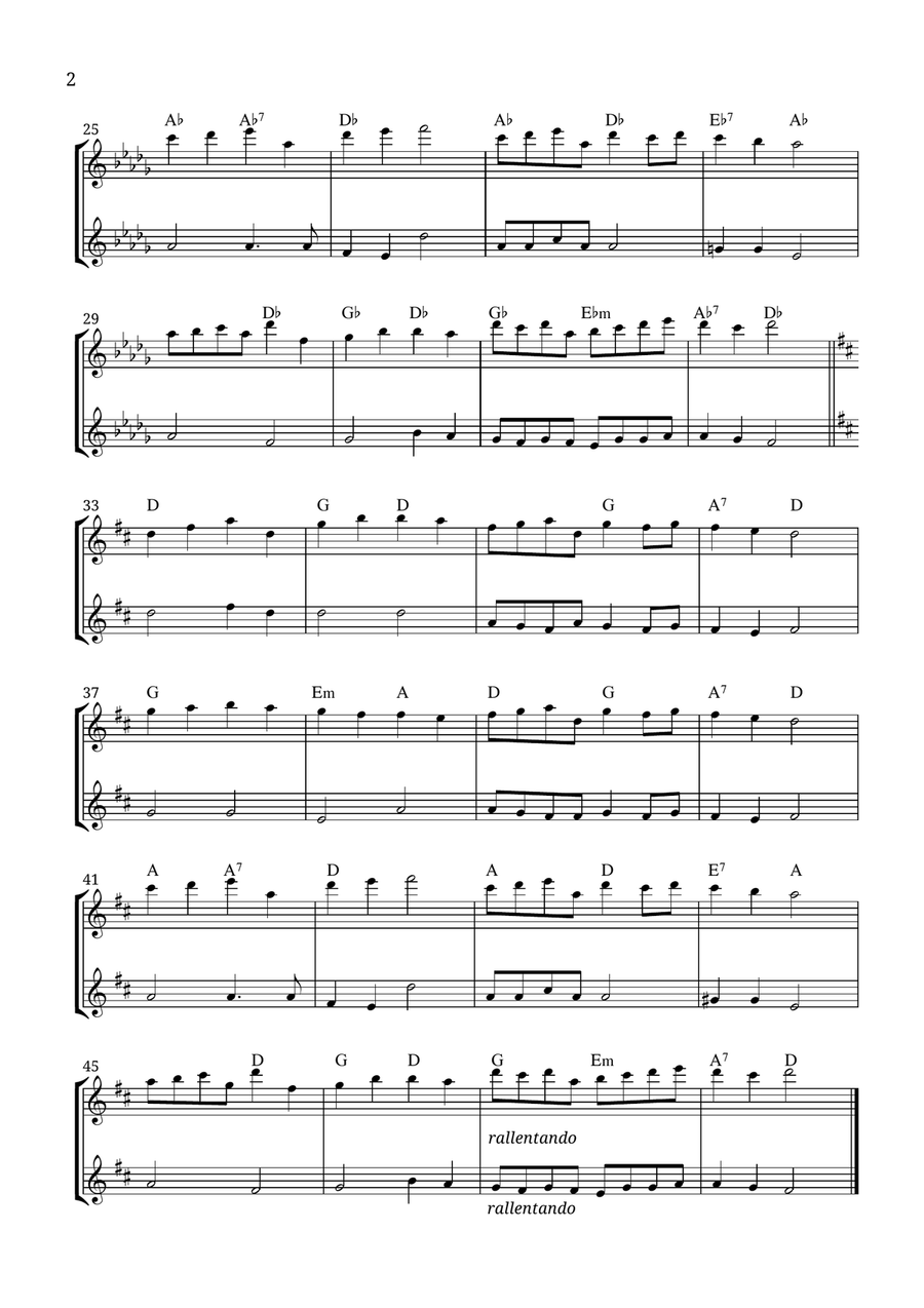 Christ, the Lord, Is Risen Today Flute Duet scores gallery preview page 2