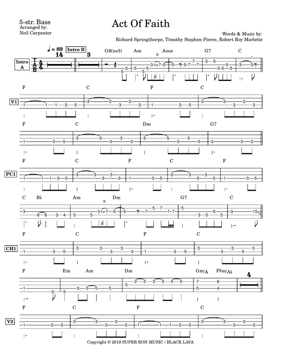 Act Of Faith Act Of Faith Acoustic Guitar scores gallery preview page 2