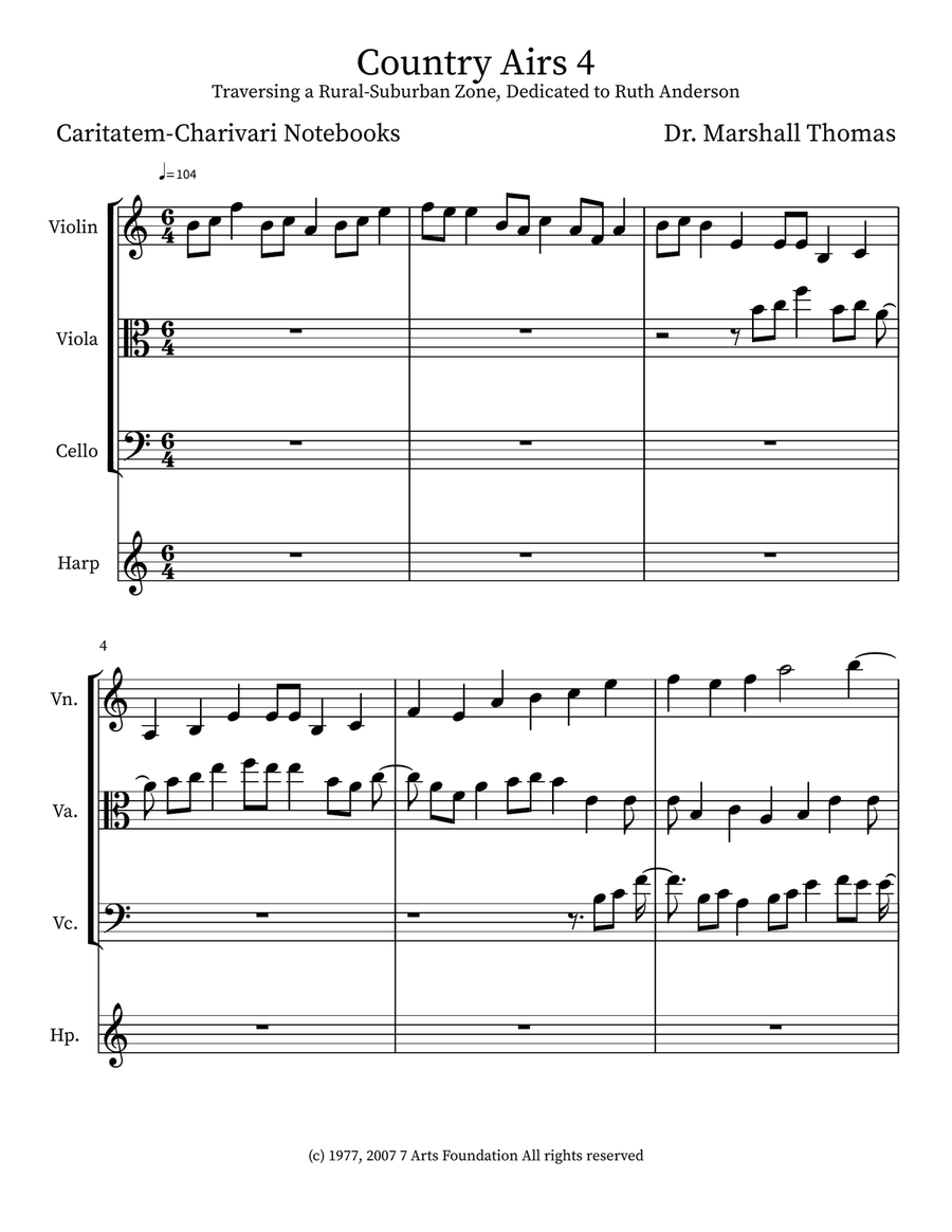 Country Airs 4 Country Airs 4 Small Ensemble scores gallery preview page 1