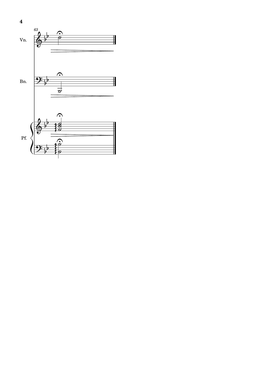 Bridal Chorus. R. Wagner - Violin, Bassoon and Piano. Score and Parts. Chamber Music scores gallery preview page 4