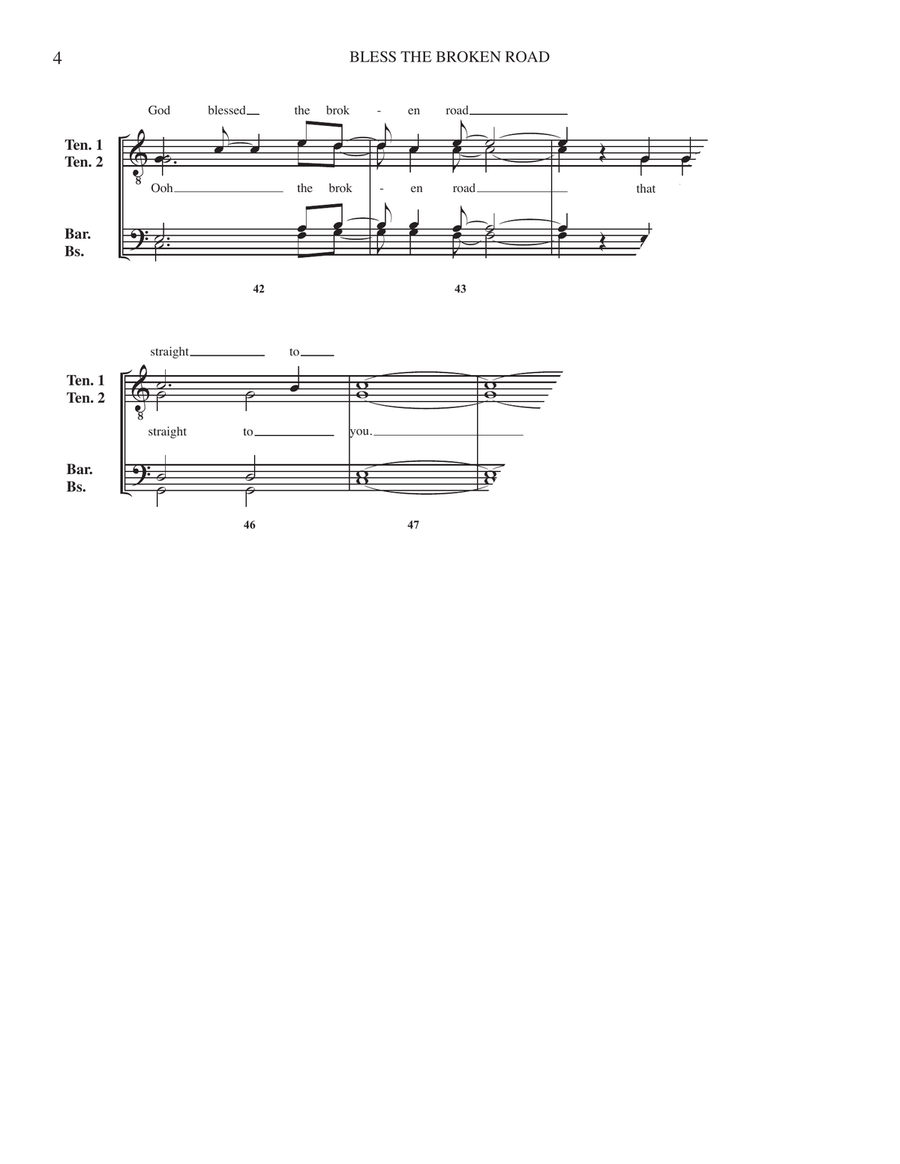 Bless The Broken Road Bless The Broken Road TTBB scores gallery preview page 4
