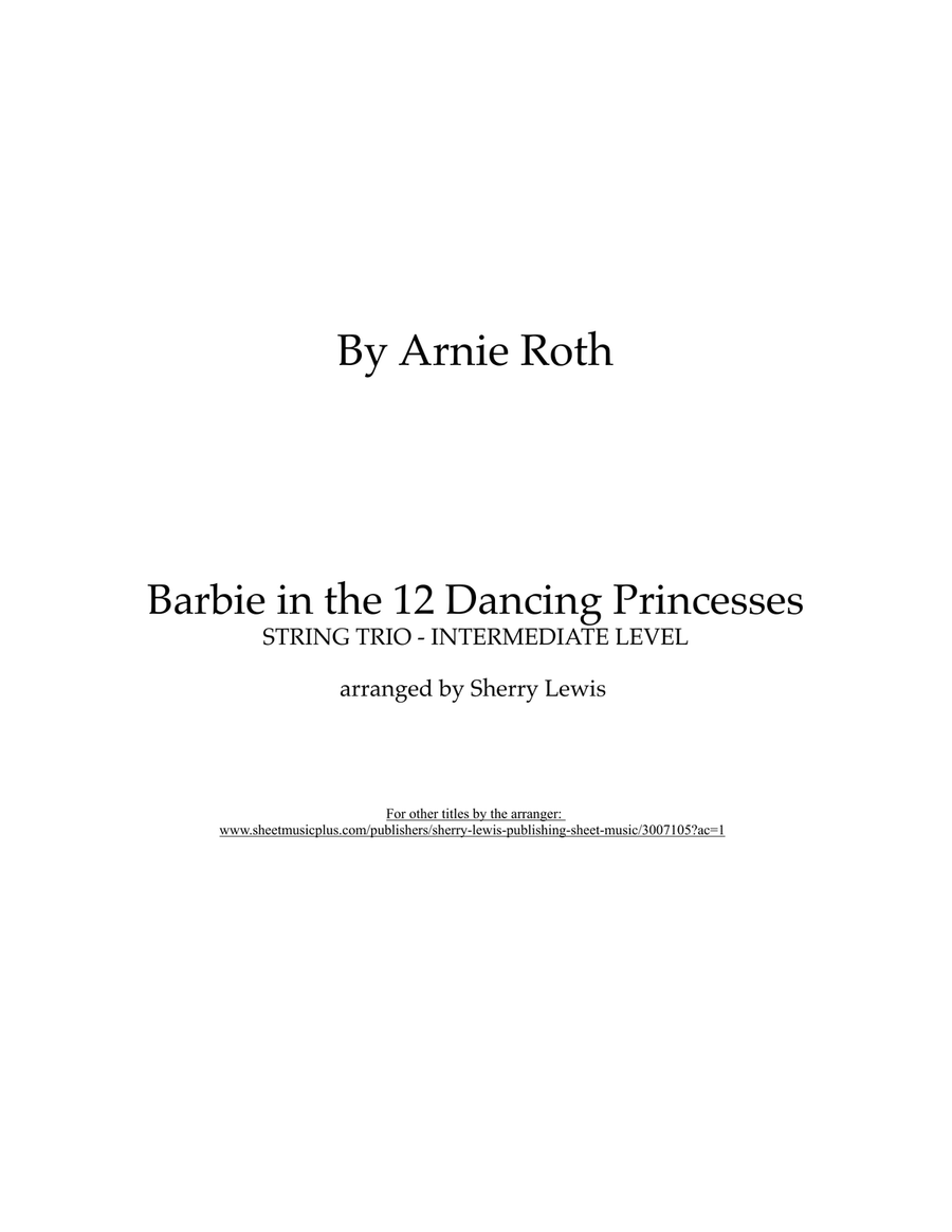 Barbie In The 12 Dancing Princesses Main Titles String Trio scores gallery preview page 2