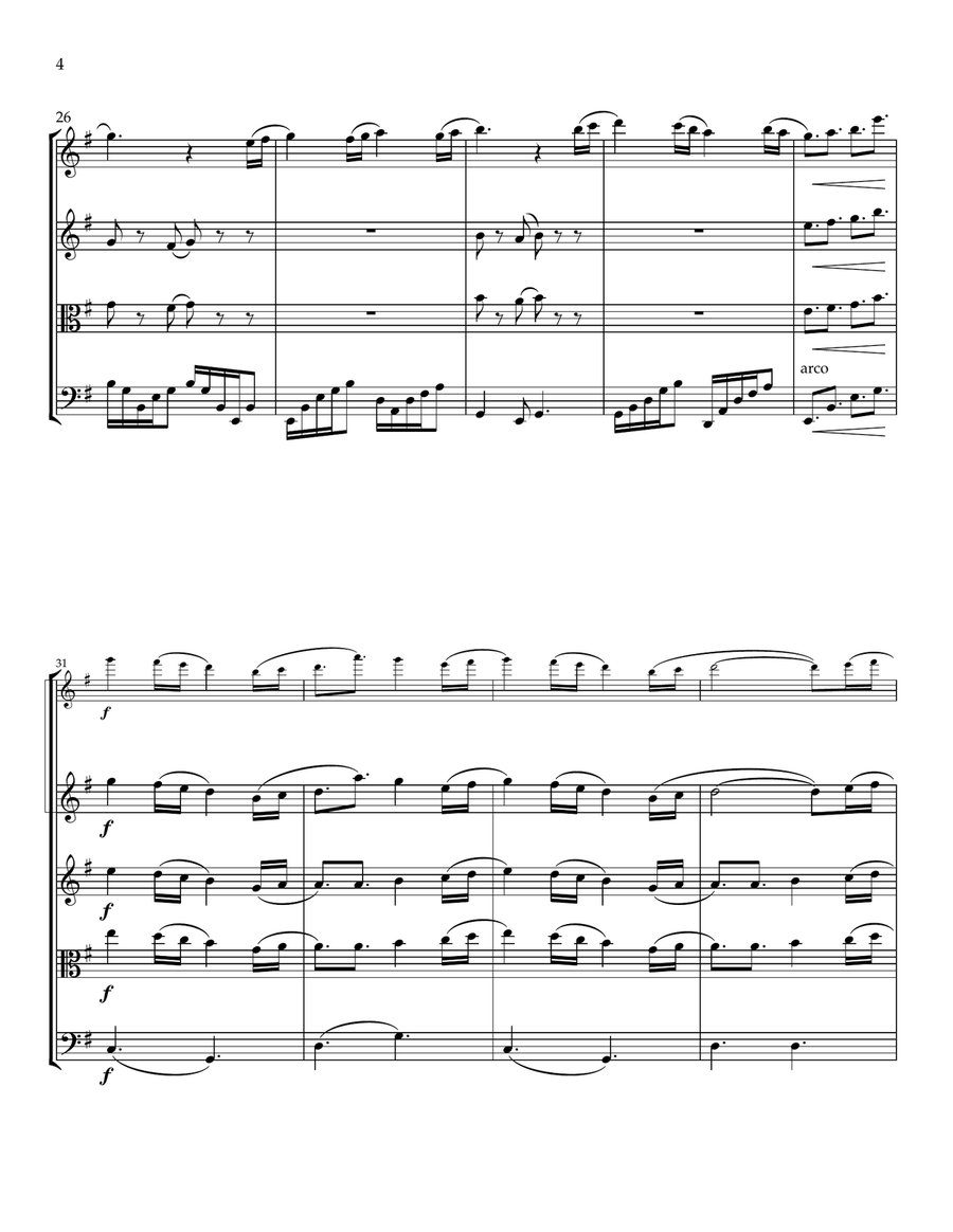 Barbie In The 12 Dancing Princesses Main Titles String Trio scores gallery preview page 5