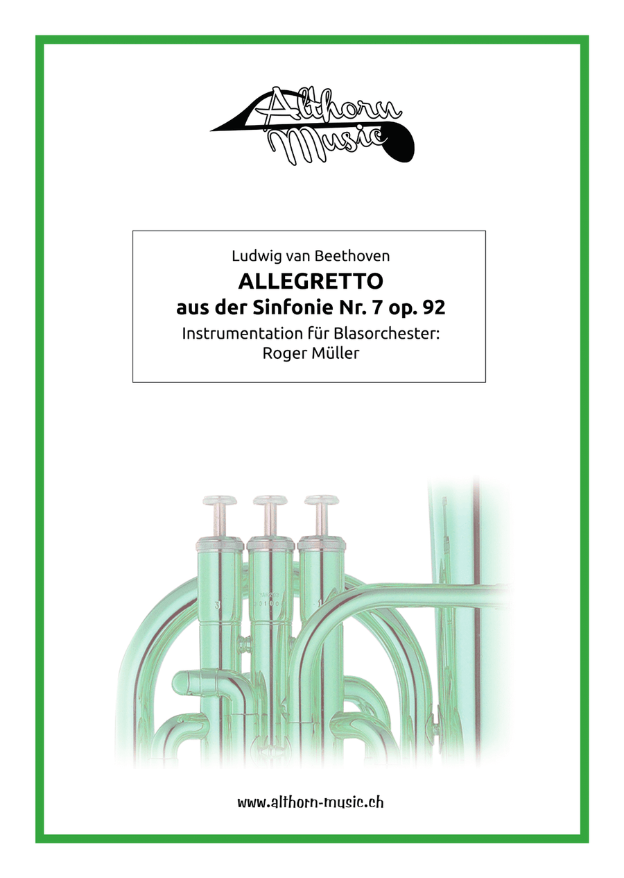 Allegretto from Symphony No. 7 Op. 92 Concert Band scores gallery preview page 1
