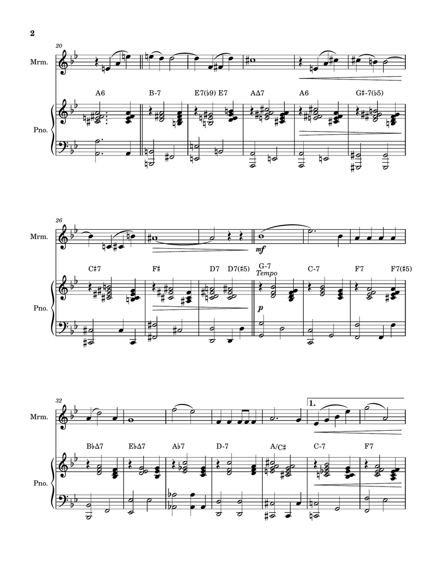 All The Things You Are All The Things You Are Marimba scores gallery preview page 2