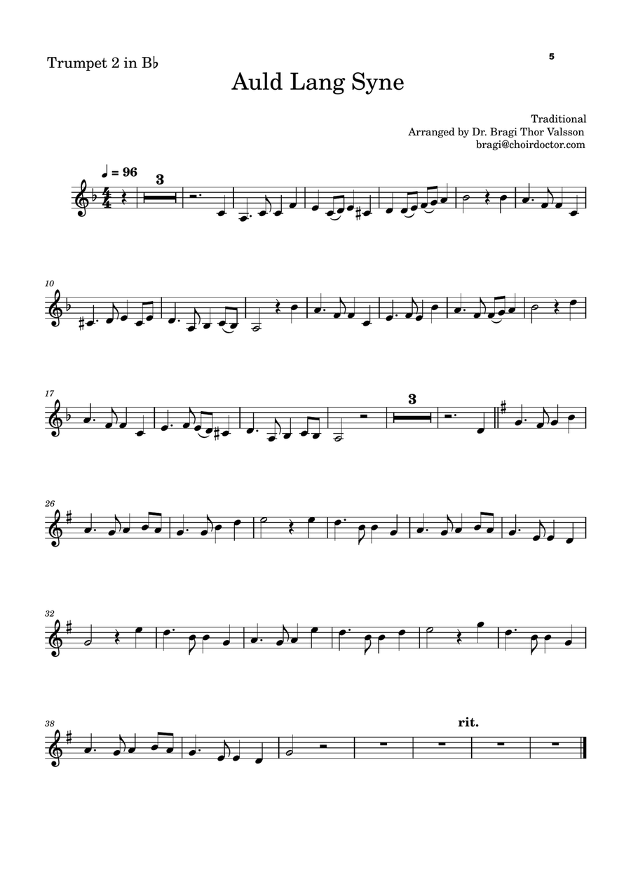 Five Christmas Songs for two Trumpets - volume 3 Trumpet Duet scores gallery preview page 6
