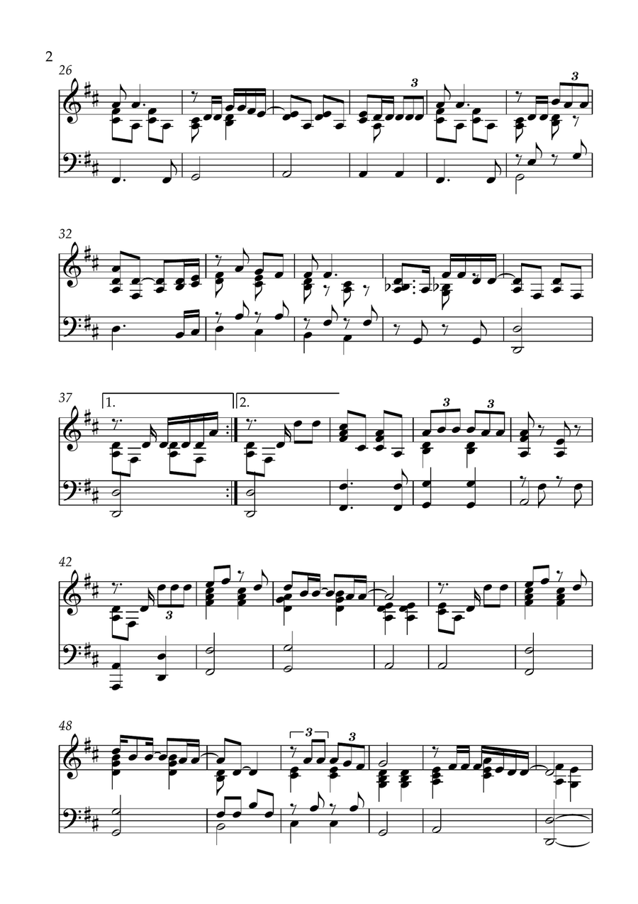 Der Weg Piano Solo scores gallery preview page 2