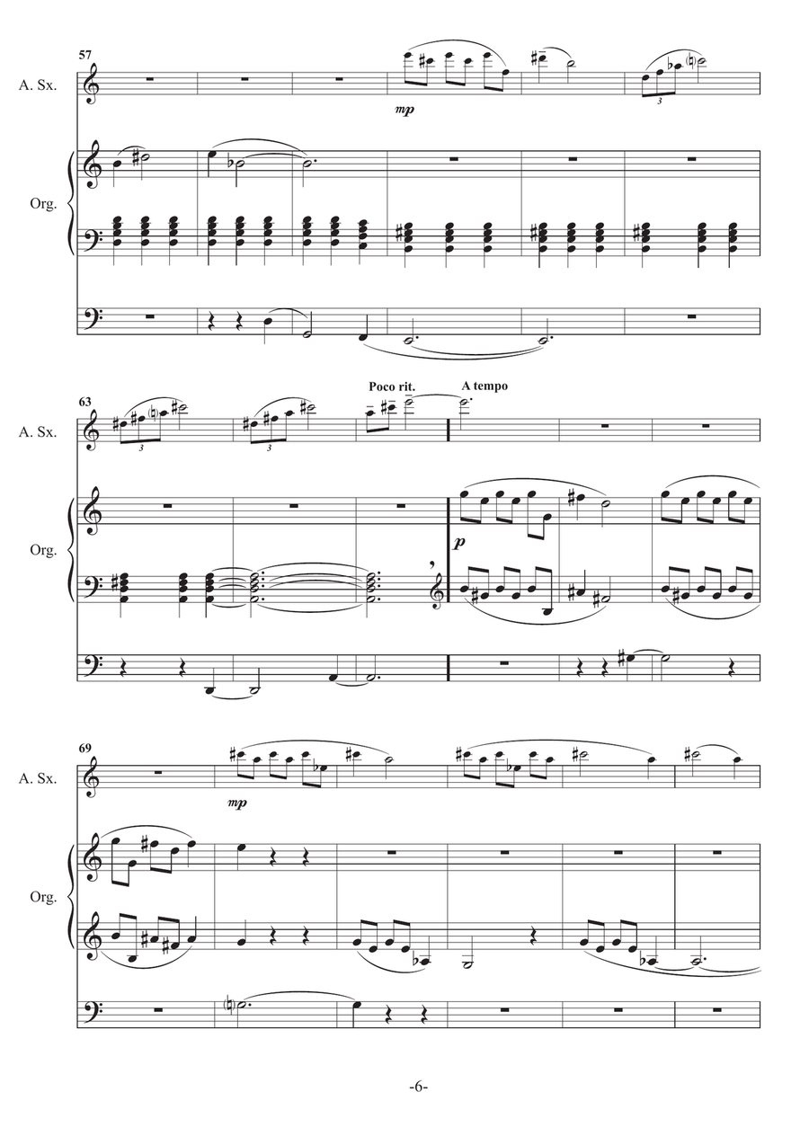 Trilogy from the cycle NATURA SIDERUM for saxophone and organ Alto Saxophone scores gallery preview page 6