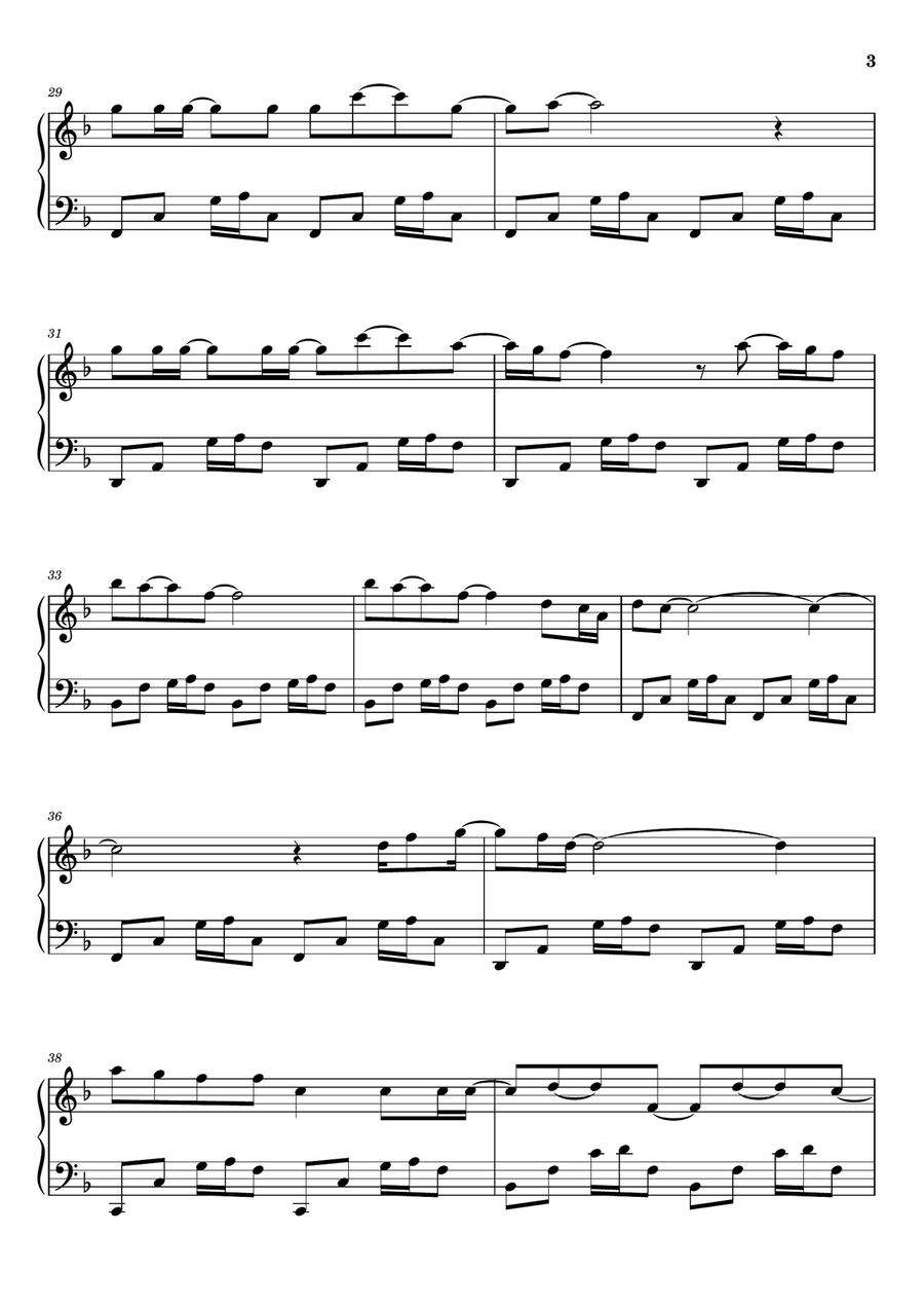 Woman In Chains Woman In Chains Piano Solo scores gallery preview page 3