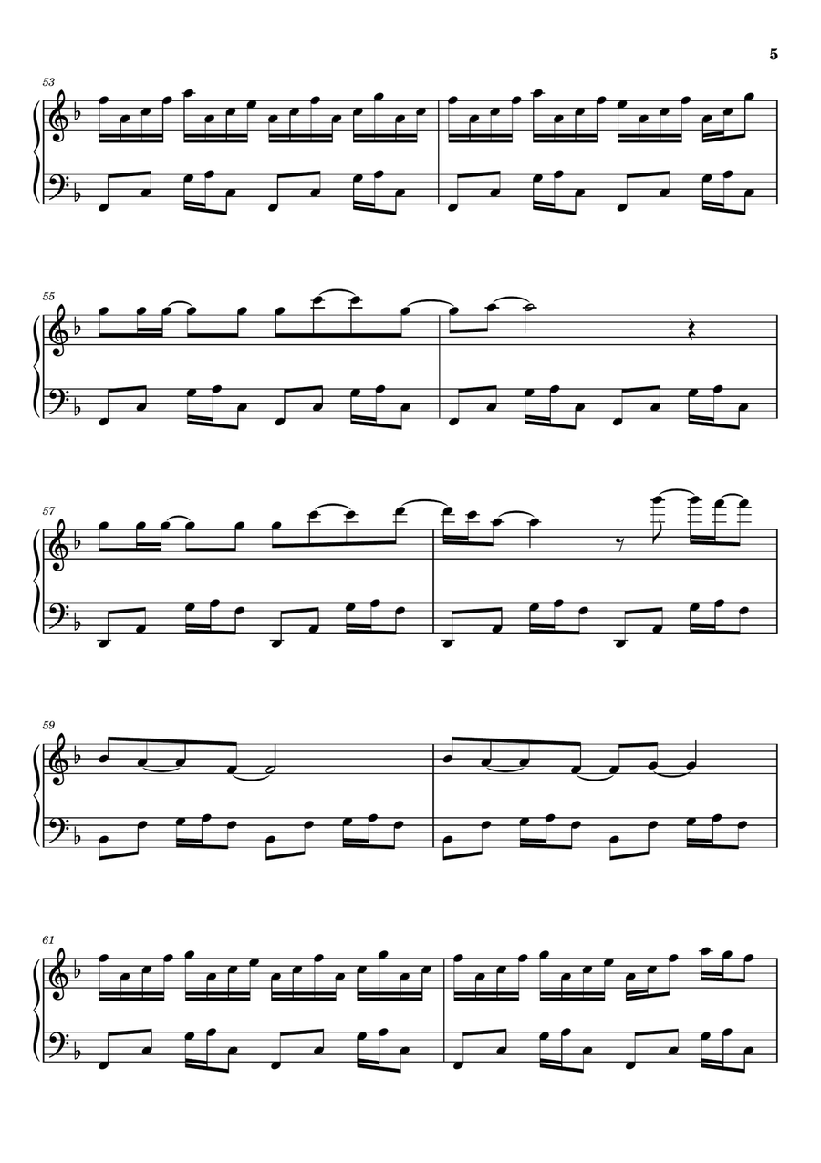 Woman In Chains Woman In Chains Piano Solo scores gallery preview page 5