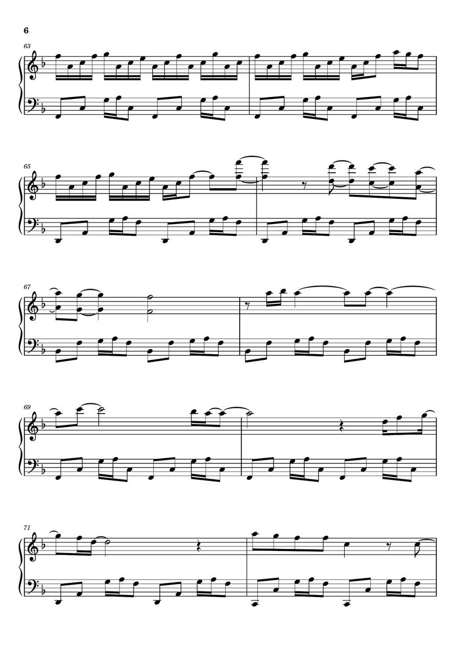 Woman In Chains Woman In Chains Piano Solo scores gallery preview page 6