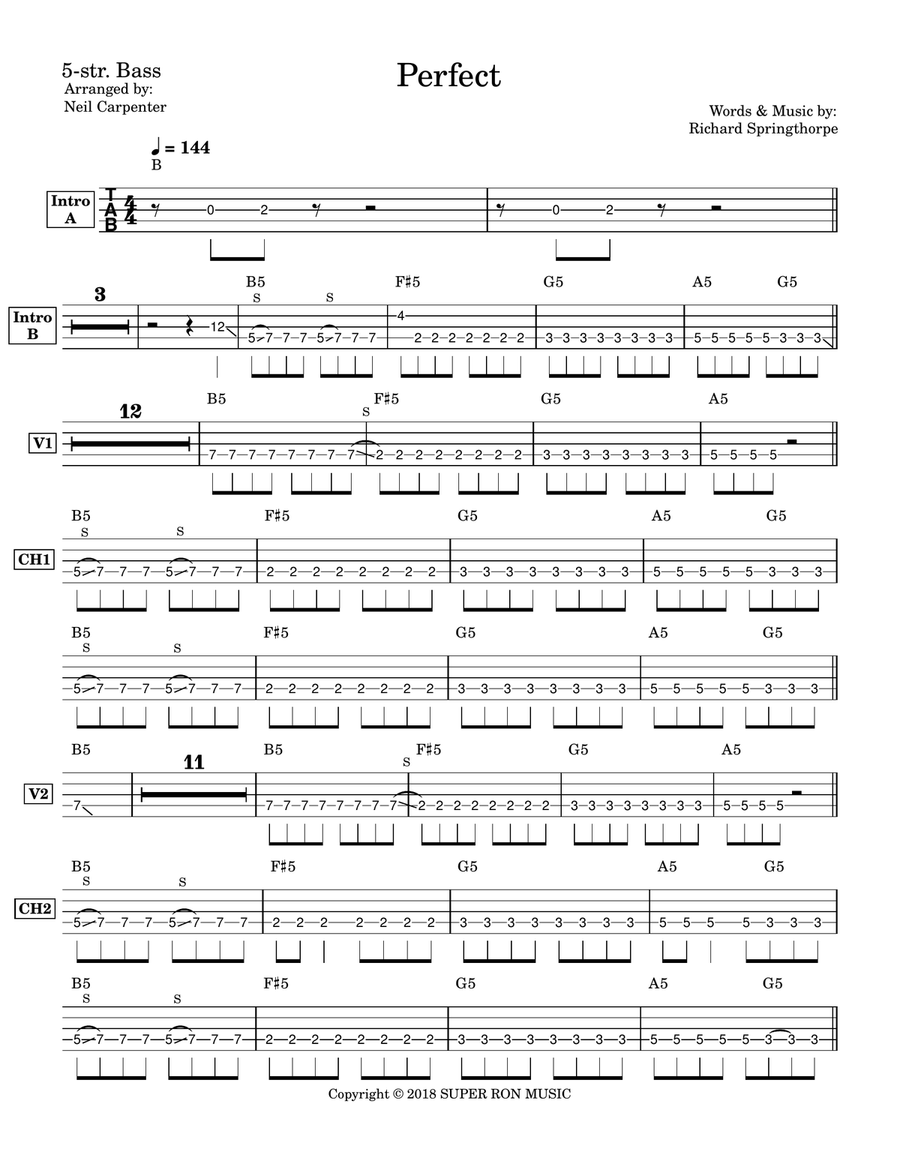 Perfect Perfect Acoustic Guitar scores gallery preview page 2