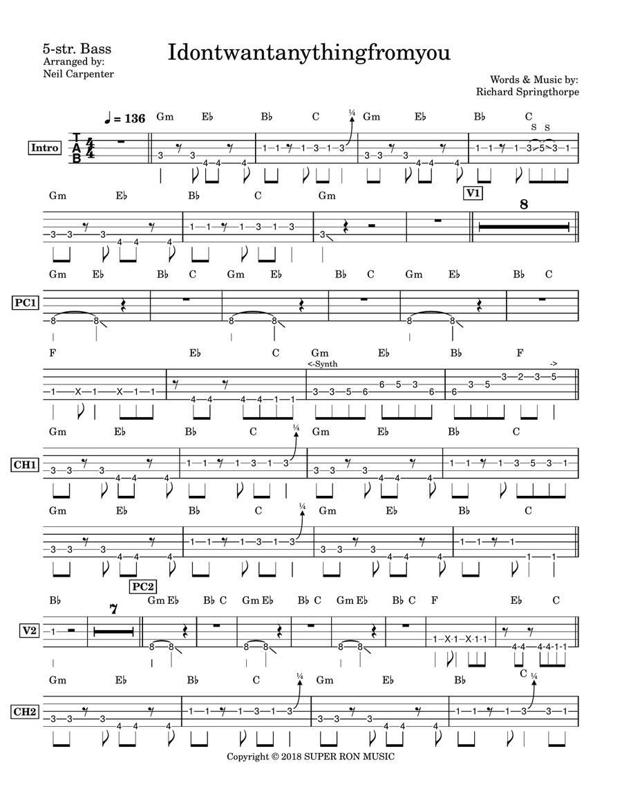 Idontwantanythingfromyou Idontwantanythingfromyou Acoustic Guitar scores gallery preview page 2