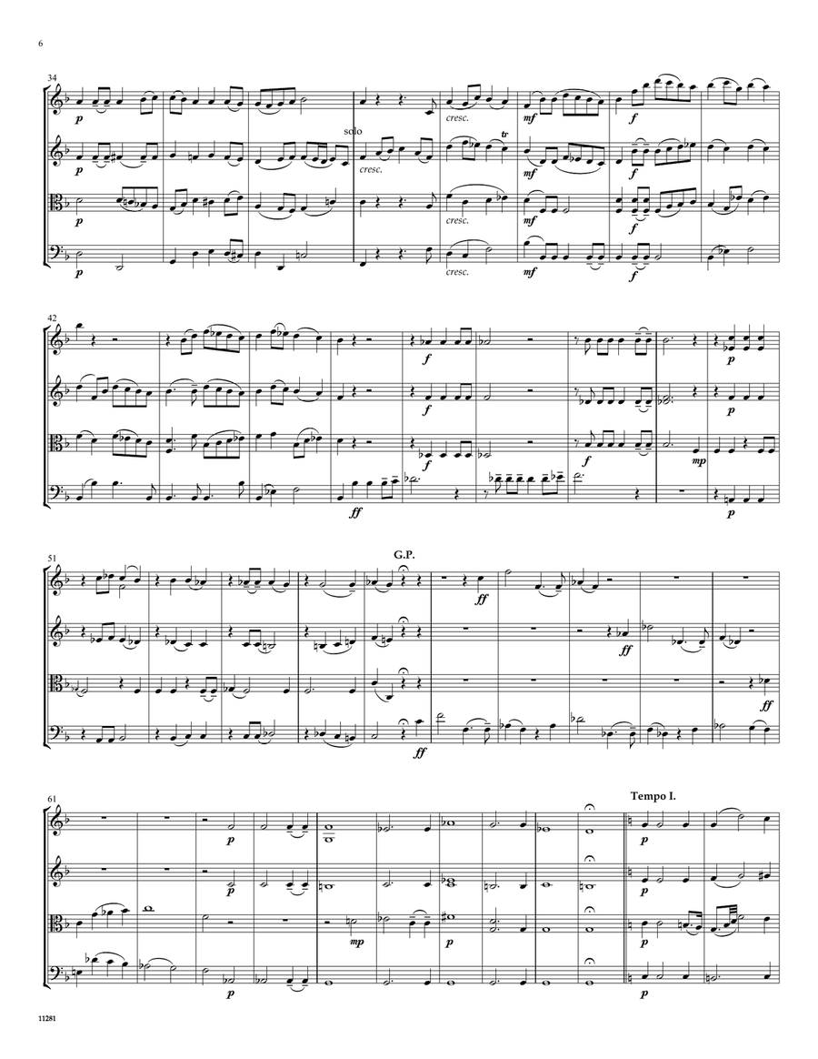 Two Psalm Settings by Franz Schubert String Quartet scores gallery preview page 6
