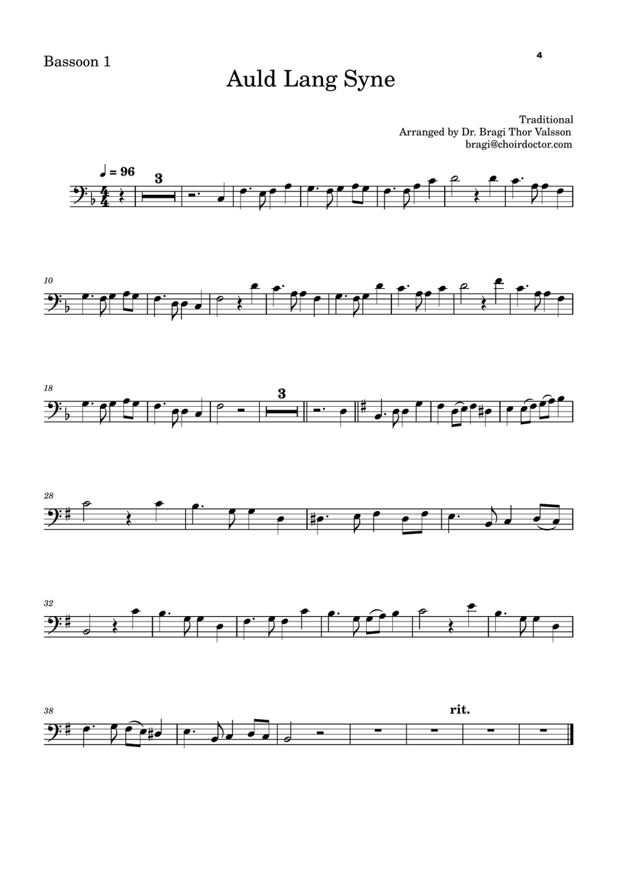 Five Christmas Songs for two Bassoons - volume 3 Woodwind Duet scores gallery preview page 5
