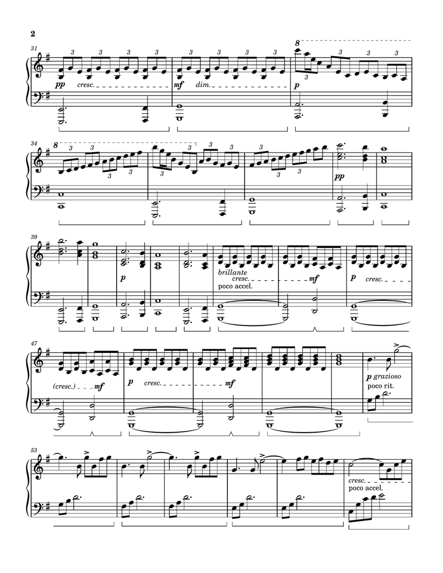 Prelude No. 1 in G Major - Rippled Reflections Piano Solo scores gallery preview page 2