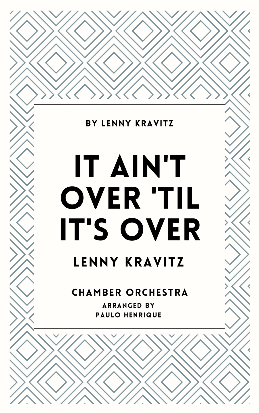 It Ain't Over 'til It's Over Chamber Orchestra scores gallery preview page 1
