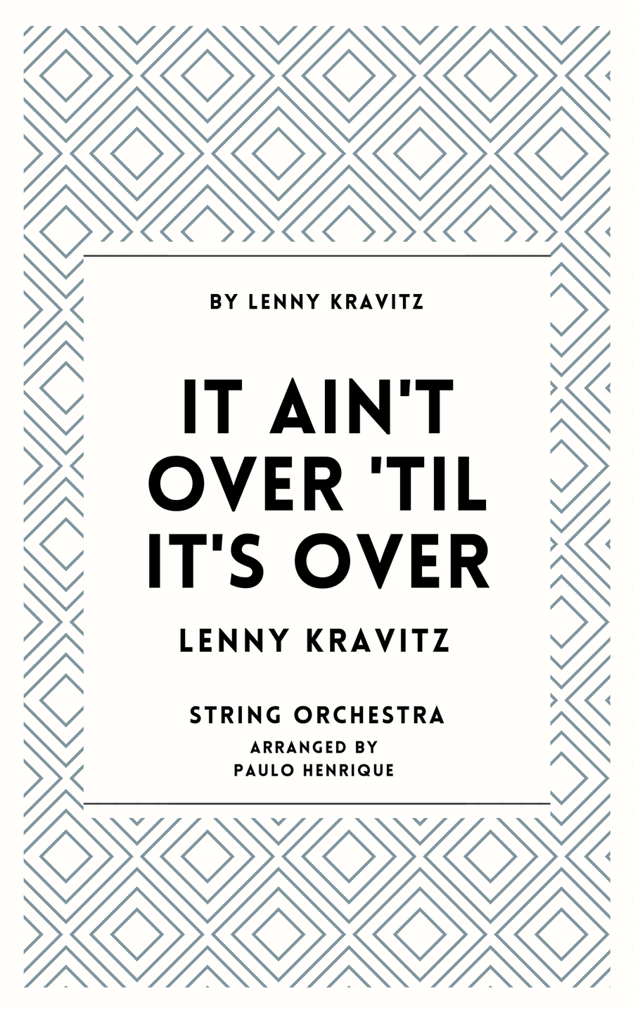It Ain't Over 'til It's Over String Orchestra scores gallery preview page 1