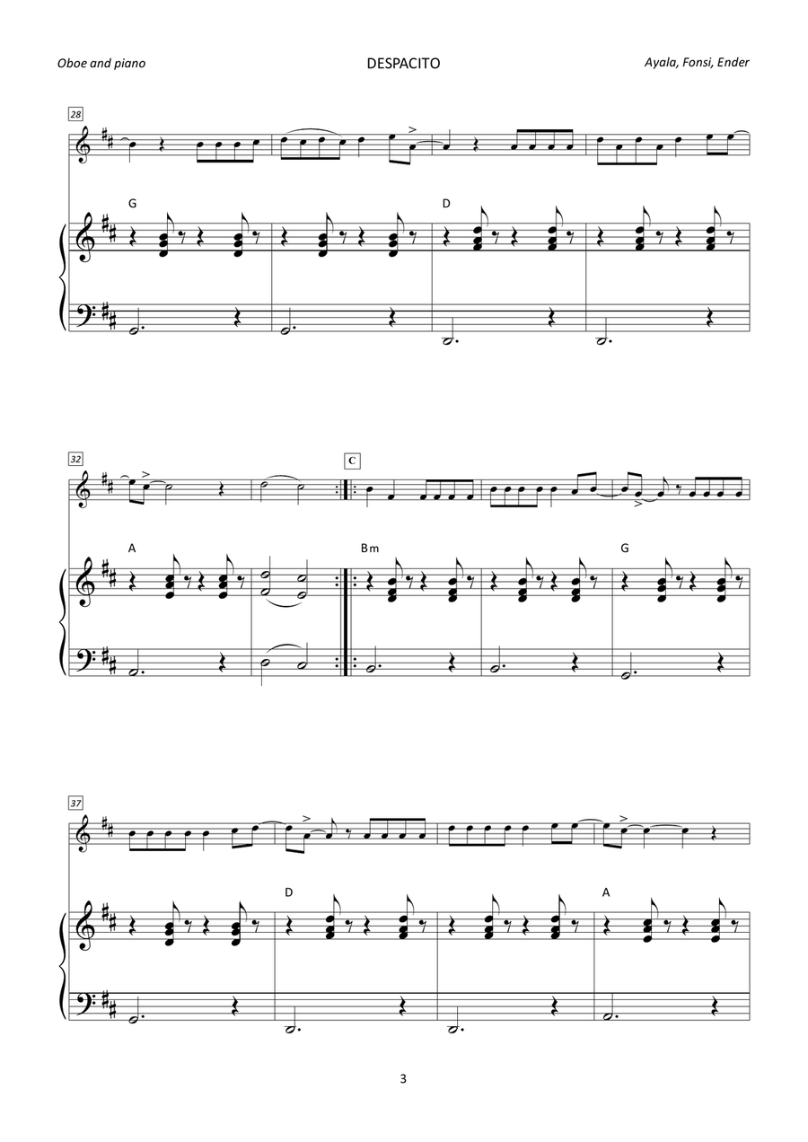 Despacito Despacito Piano scores gallery preview page 3