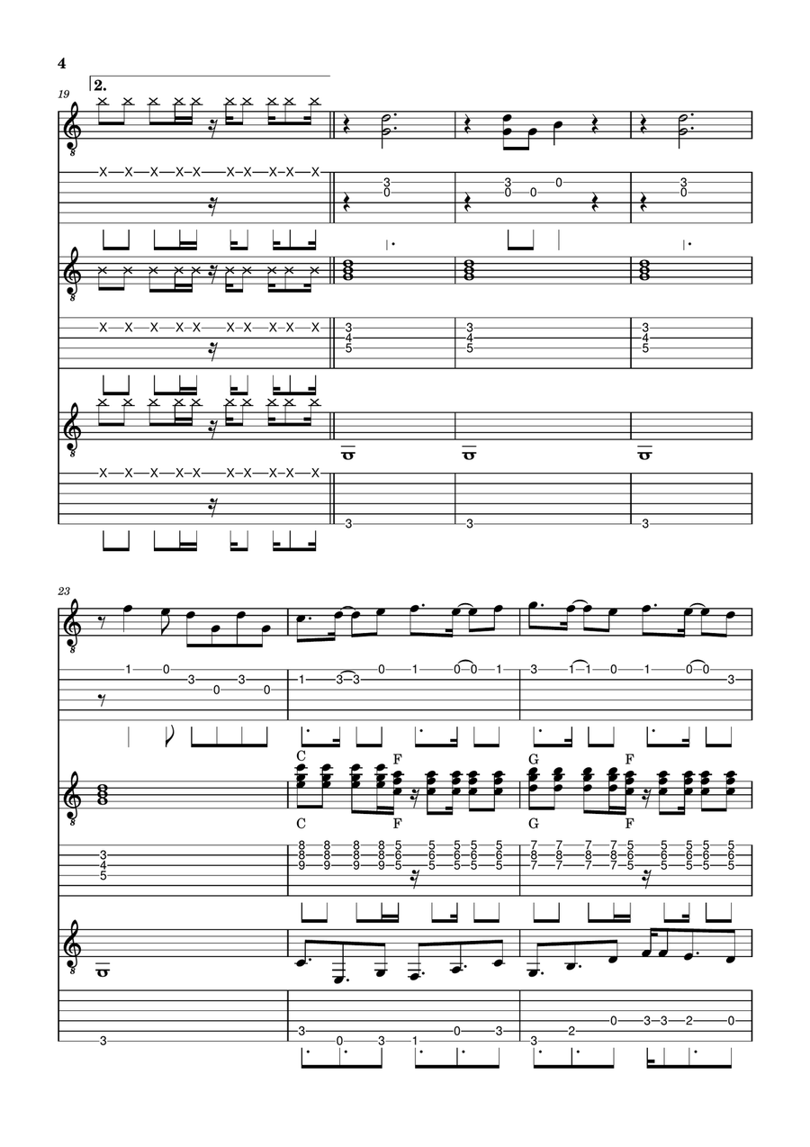 Soul Limbo Guitar Ensemble scores gallery preview page 4