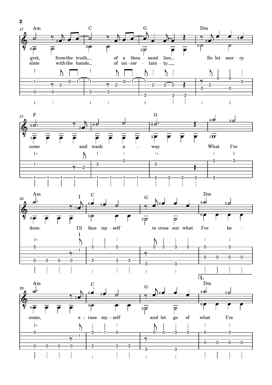 What I've Done What I've Done Acoustic Guitar scores gallery preview page 2