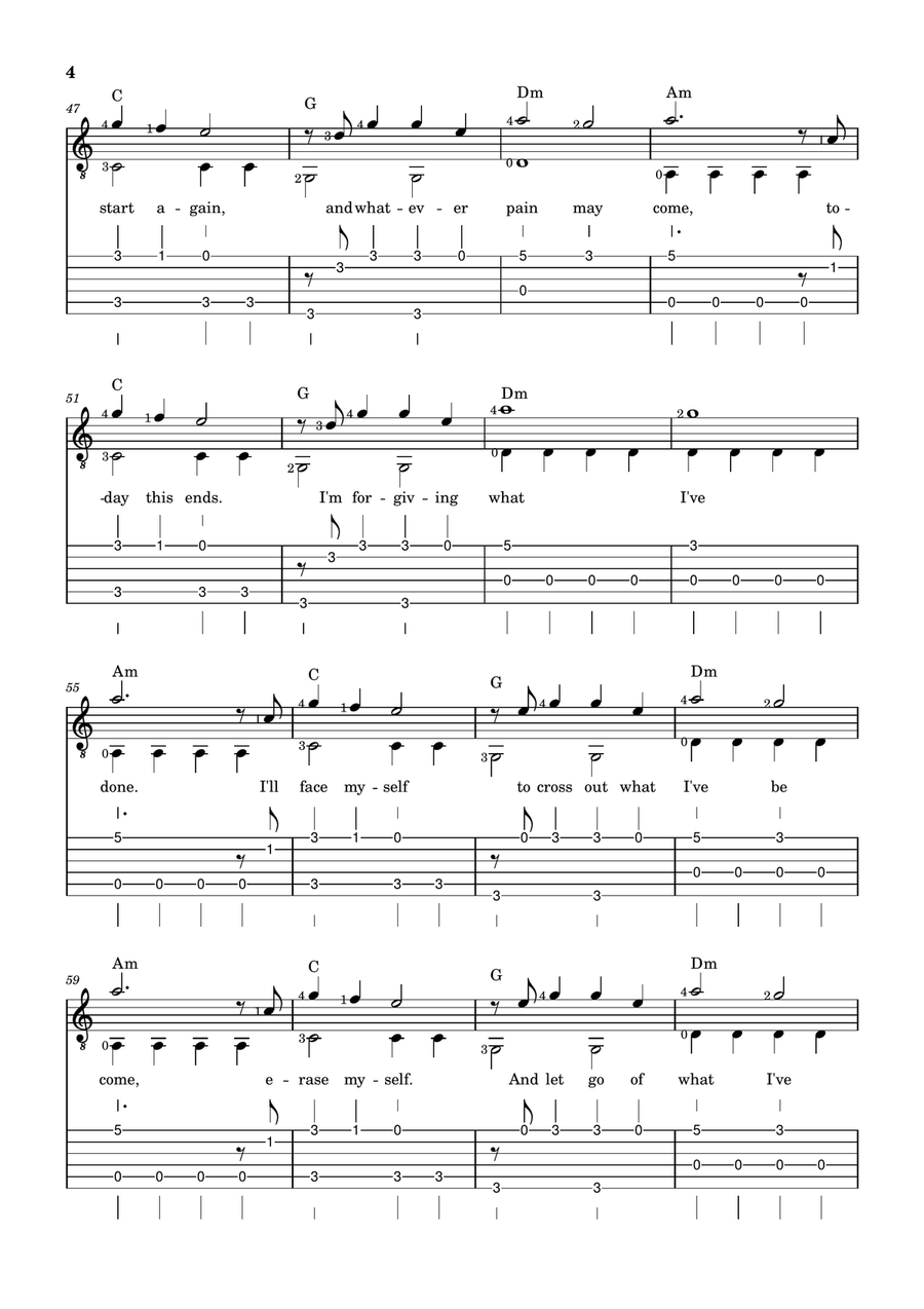What I've Done What I've Done Acoustic Guitar scores gallery preview page 4
