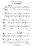 Brahms Lullaby - Piano 4 Hands