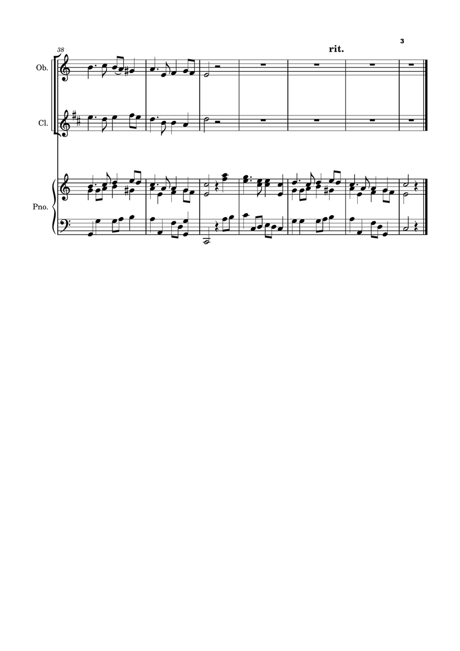 Five Christmas Songs for Clarinet and Oboe - volume 3 Woodwind Duet scores gallery preview page 4