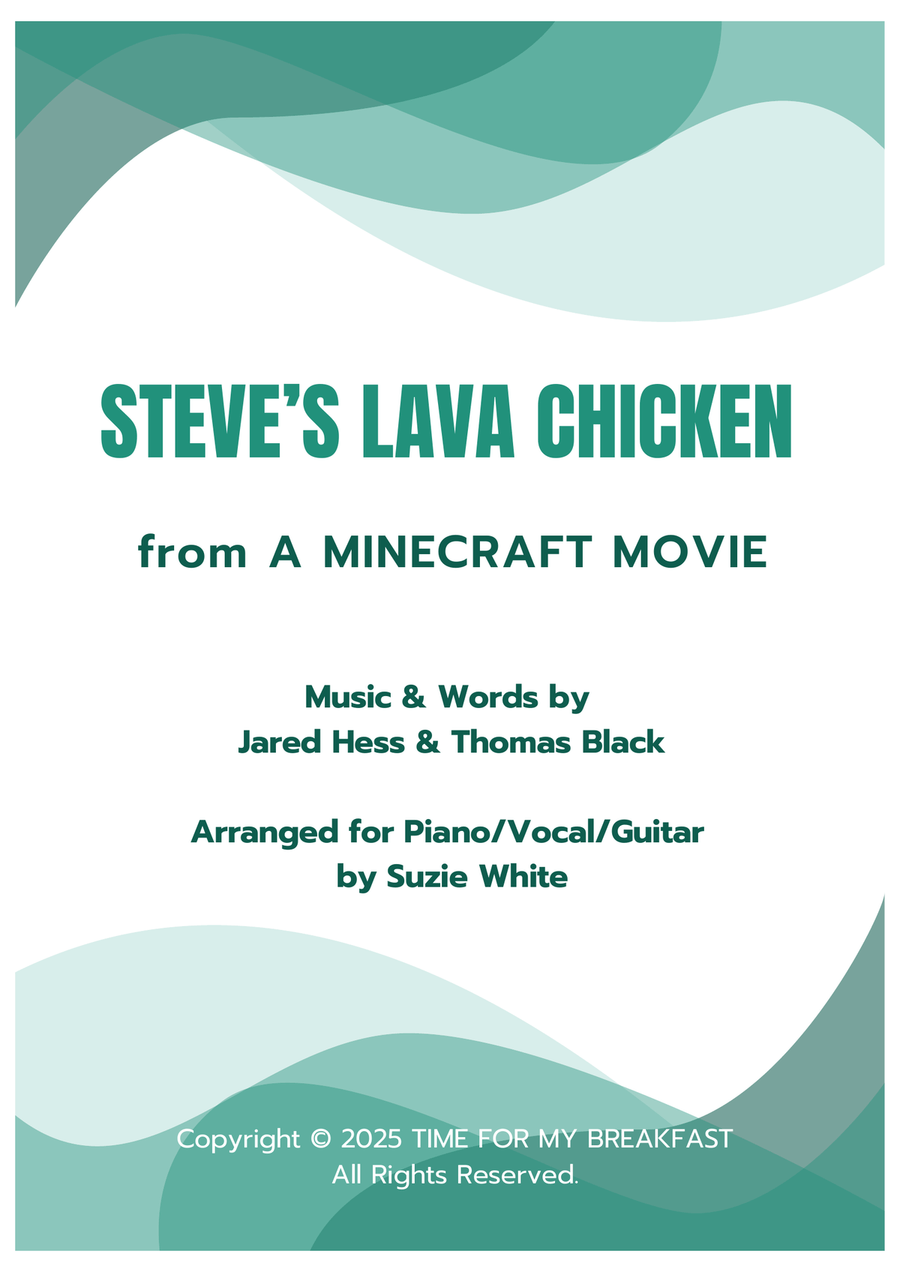 Steve S Lava Chicken Steve S Lava Chicken Piano, Vocal scores gallery preview page 1