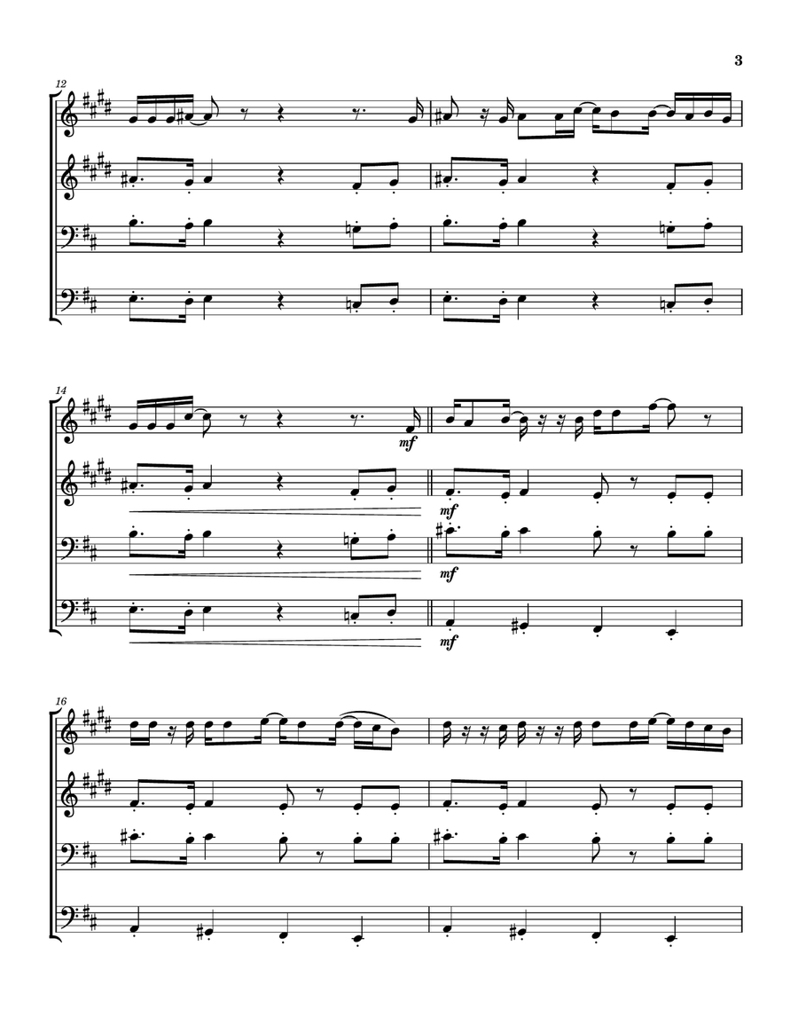 The Grand Parade Of Lifeless Packaging Brass Quartet scores gallery preview page 4
