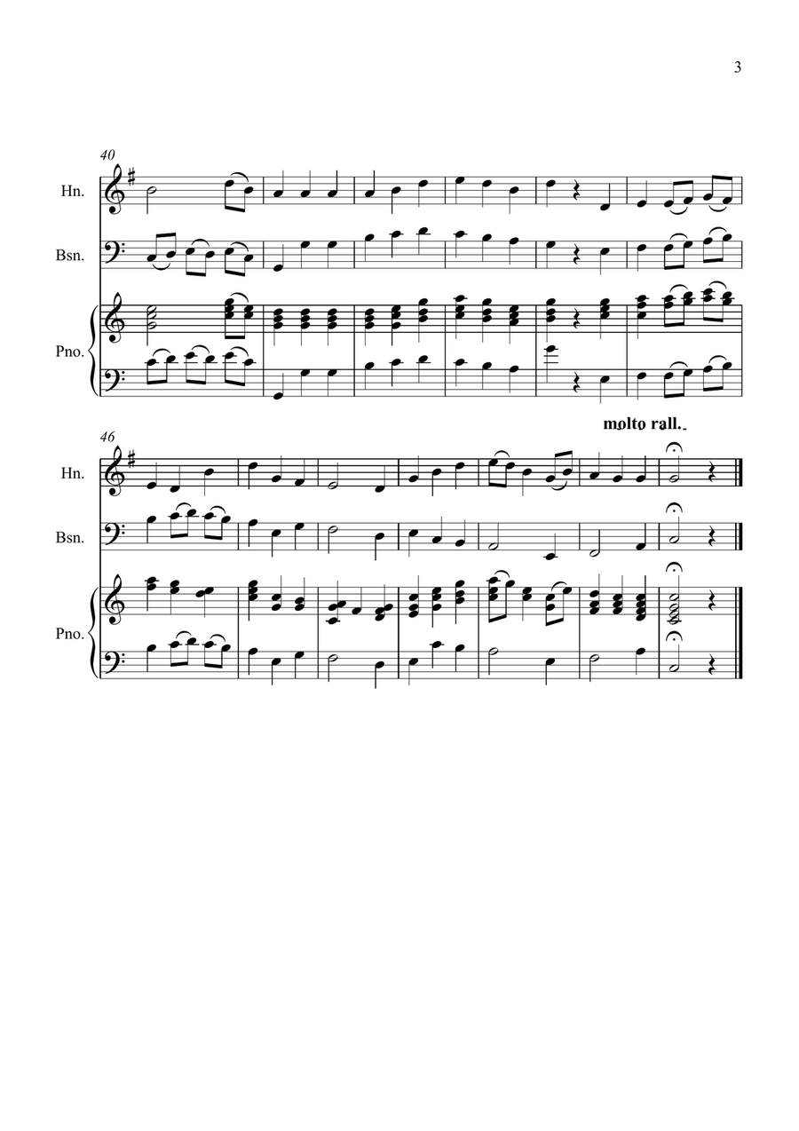 Be Thou My Vision for Horn and Bassoon Duet Woodwind Duet scores gallery preview page 3