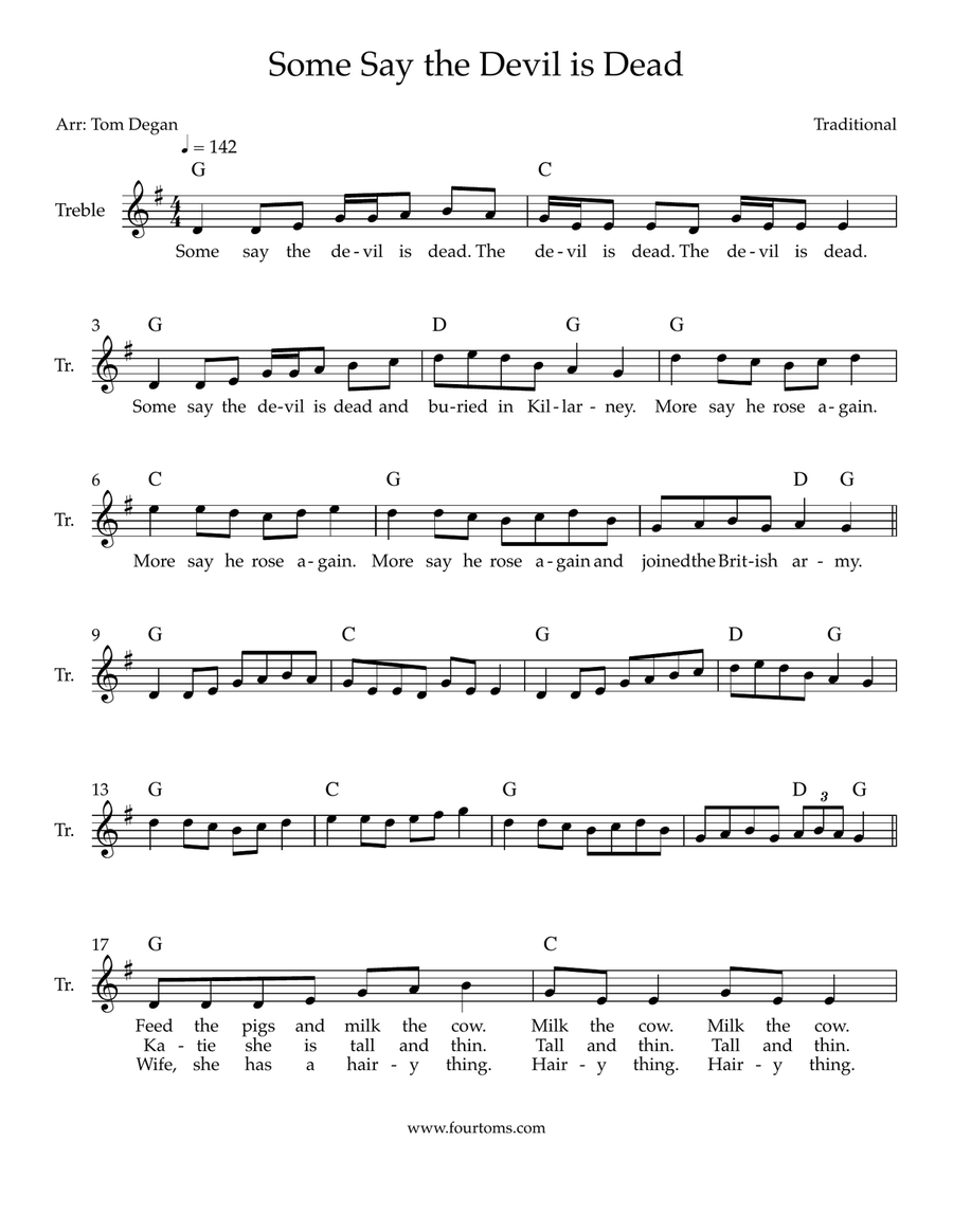 Some Say the Devil is Dead Piano scores gallery preview page 1